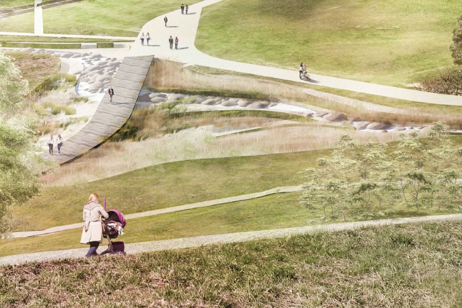 Park im. Cichociemnych Spadochroniarzy AK w dzielnicy Ursynów został utworzony w 2016 r. Położony jest wokół Wzgórza Trzech Szczytów, popularnej Górki Kazurki, która powstała w wyniku zwożenia odpadów budowlanych z placów budowy okolicznych osiedli w latach 70. i 80. XX w., fot. mat. pras.