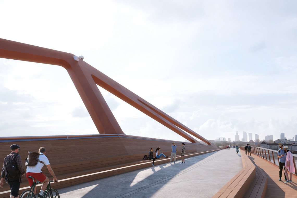 Ruszyła budowa mostu rowerowo-pieszego przez Wisłę w Warszawie