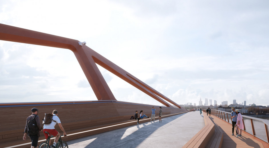 Ruszyła budowa mostu rowerowo-pieszego przez Wisłę w Warszawie