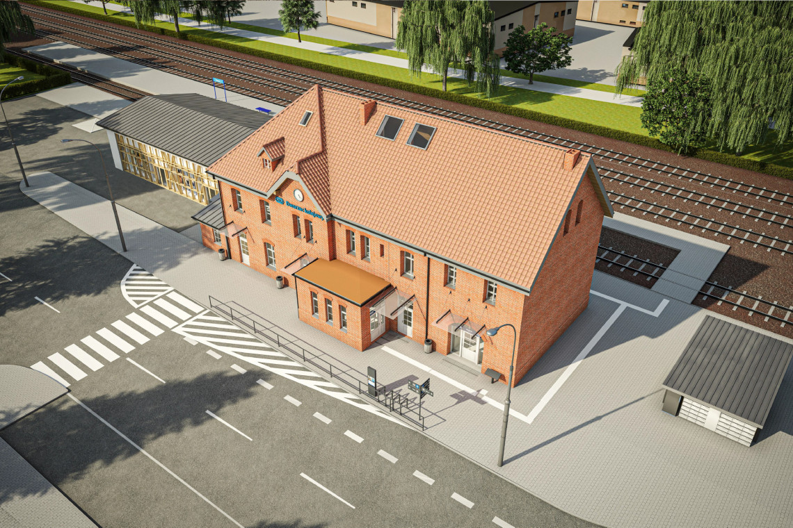 Pucki dworzec z lat 20-tych XX w. przejdzie przebudowę. To projekt pracowni TPF i BiARCHITEKCI