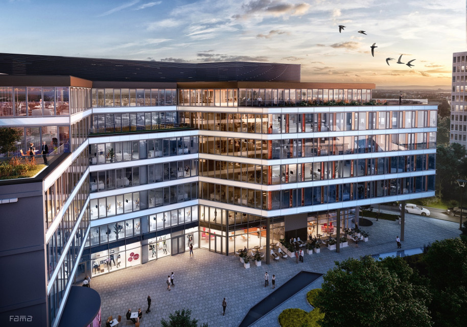 Rusza budowa nowej bryły biurowej w Krakowie. To projekt kreski OP Architekten