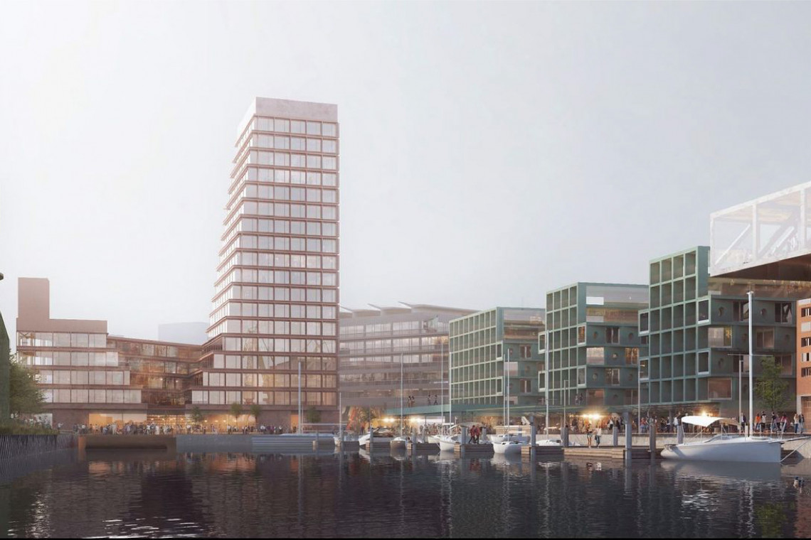 Koncepcja zabudowy Półwyspu Drewnica w Gdańsku, fot. mat. prasowe SCG Ruszyły konsultacje społeczne zabudowy Półwyspu Drewnica. Za koncepcją stoją JEMS Architekci
