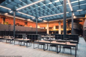 Oto nowe wnętrza Biblioteki Narodowej w Warszawie. Autorem - Konior Studio