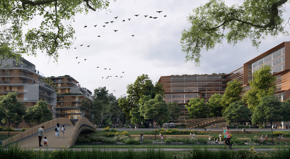 Nowy projekt Zaha Hadid Architects to pełen zieleni ekologiczny mixed-use w europejskiej stolicy
