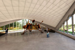 Dawny pawilon Ośrodku Postępu Technicznego w Katowicach oczami młodego architekta. Projekt robi wrażenie