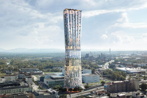 To będzie najwyższy wieżowiec w Czechach. Nowy projekt mixed-use spod kreski Chybik+Kristof