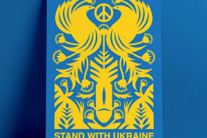 Polscy projektanci wspierają Ukrainę. Z potrzeby serca stworzyli plakaty