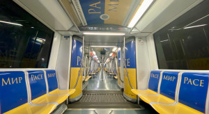 Metro w Rzymie przybrało ukraińskie barwy