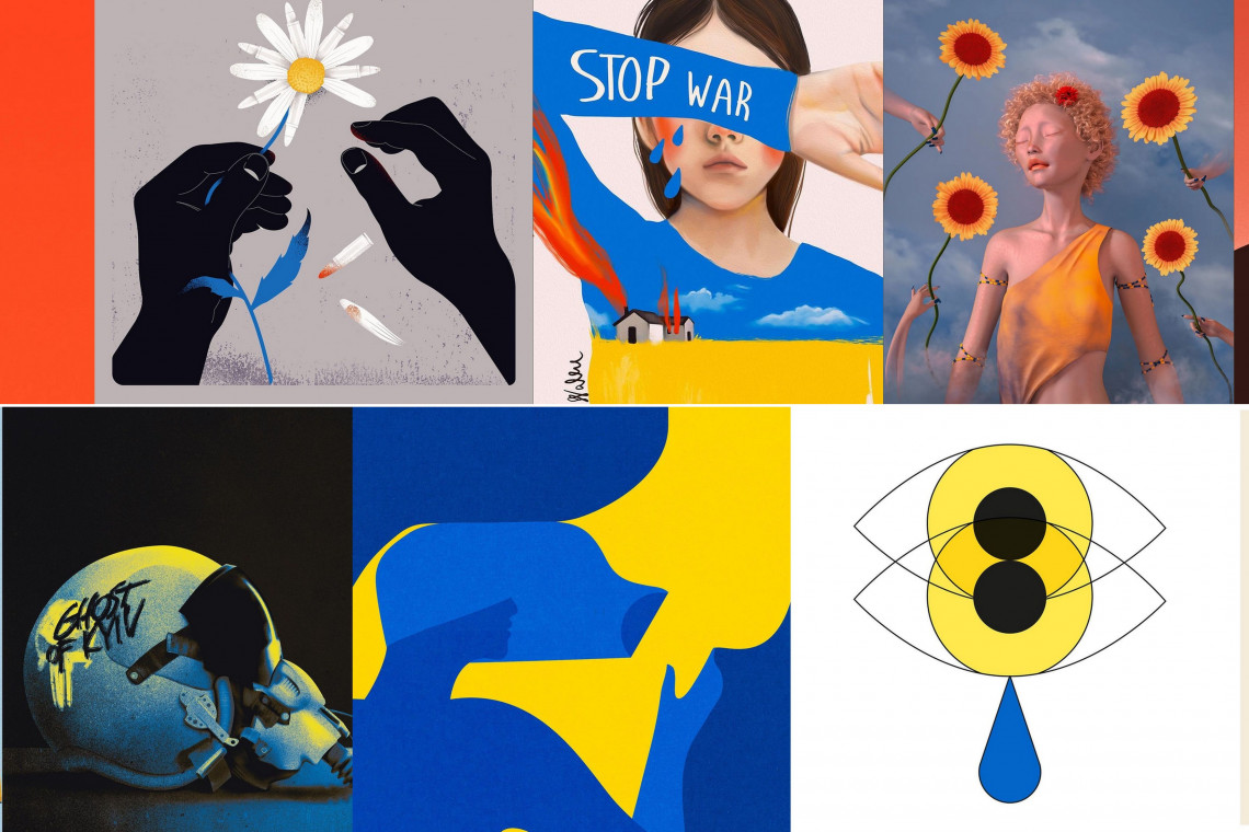 10 najmocniejszych plakatów. Artyści z całego świata solidaryzują się z Ukrainą