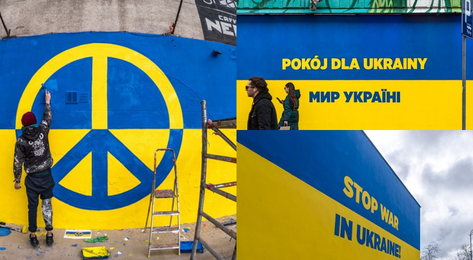 Trzy nowe murale w Warszawie. Artyści wyrazili wsparcie dla Ukrainy