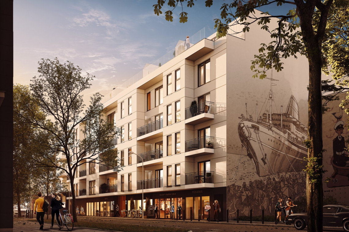 Dominik Tyburski z Sikora Wnętrza zaprojektował mural dla Bouygues Immobilier Polska