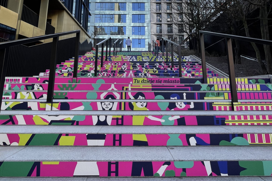 Za najnowszy projekt kolorowych schodów odpowiada jedyny w swoim rodzaju - Jan Kallwejt, fot. materiały prasowe