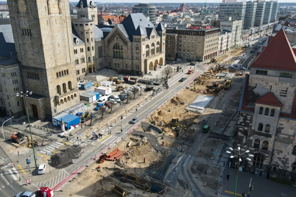 Remonty w centrum Poznania wykańczają przedsiębiorców
