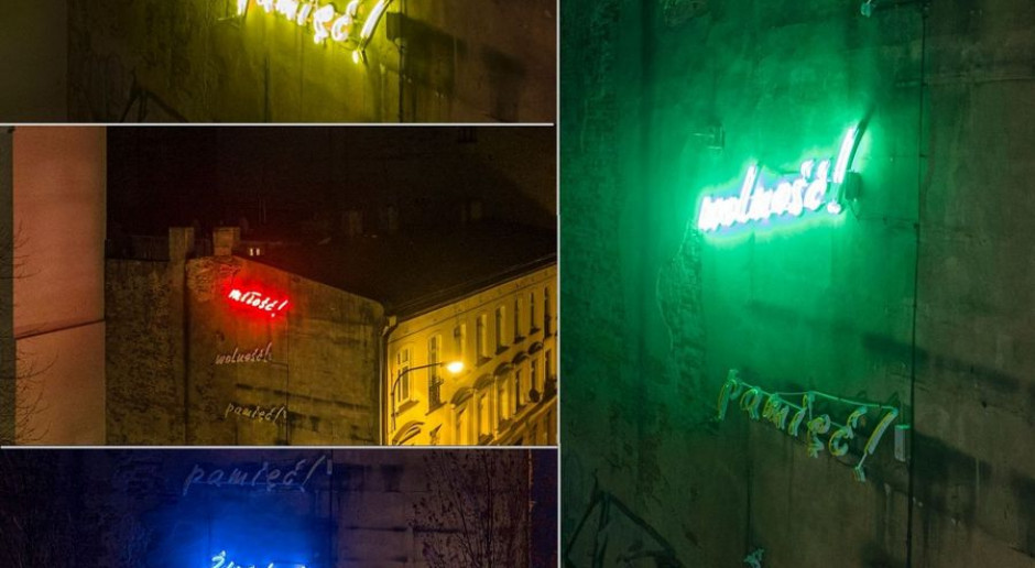 W Łodzi powstał neon inspirowany słowami Marka Edelmana