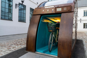 Automatyczny podziemny parking dla rowerów. Pierwszy w Polsce powstał w Fabryce Norblina