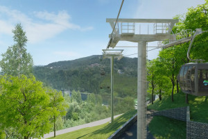 Tak będzie wyglądać kolejka gondolowa i wieża widokowa w Solinie. Otwarcie już w lipcu 2022 r.!