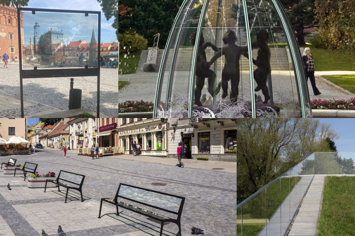 Szkło w przestrzeniach publicznych: do dużej i małej architektury