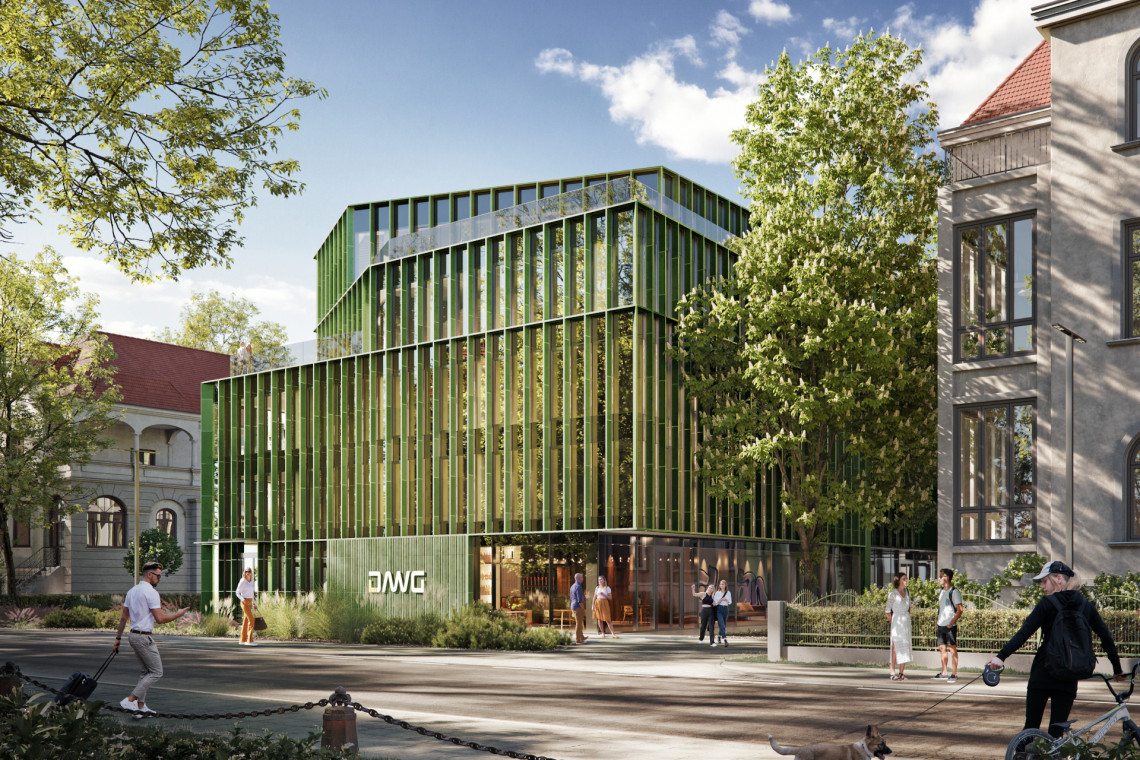 Tak będzie wyglądać budynek Inkubatora Przedsiębiorczości DAWG we Wrocławiu. Projekt stworzyło Q2Studio