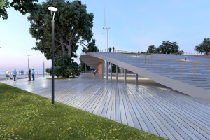 Tak wygląda zwycięski projekt na promenadę do mola w Gdańsku-Brzeźnie. Zobaczcie projekt O2 Architekci