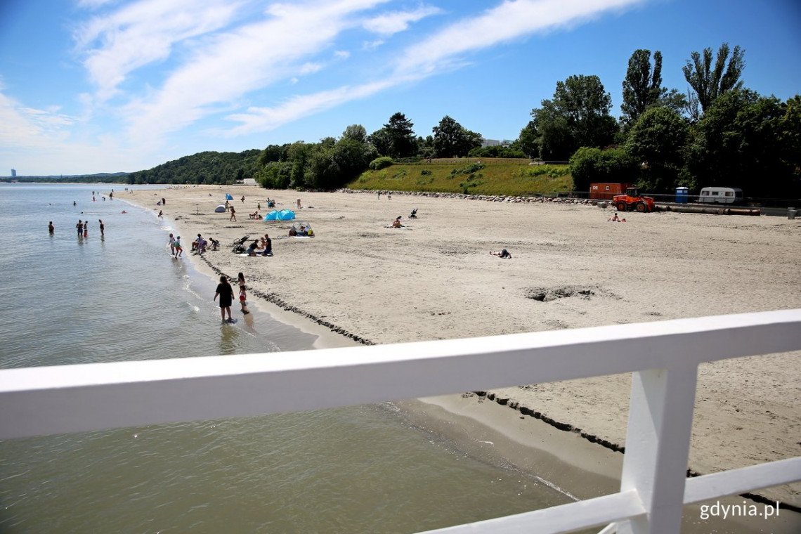 Plaża w Gdyni Orłowo znów jest szeroka