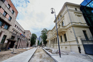 Plac budowy na ul. Moniuszki w Łodzi. Finał remontu już niebawem