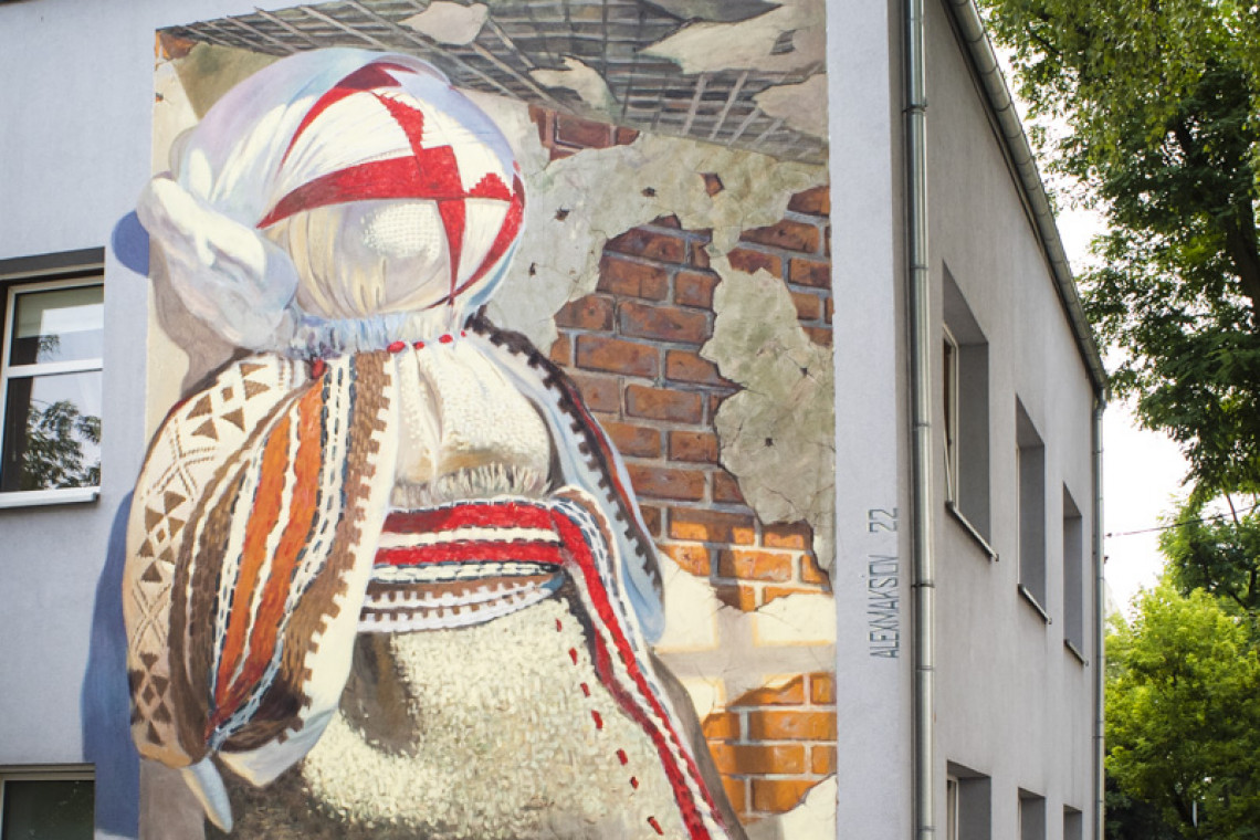 Ukraiński artysta dziękuje za pomoc. W formie muralu