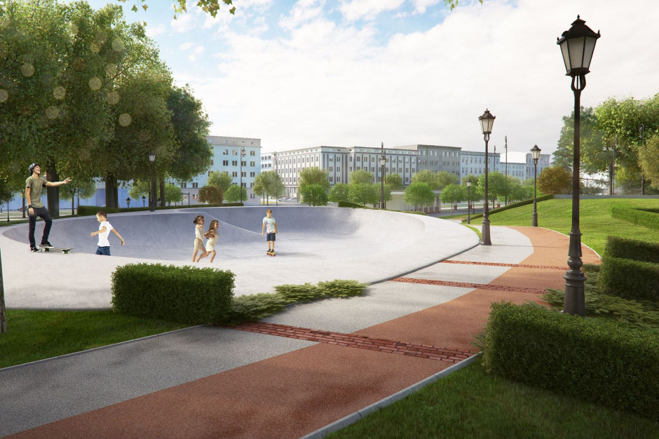 Park Staromiejski w Łodzi na nowo. Pojawią się fontanny, altany i skatepark, fot. www.lodz.pl