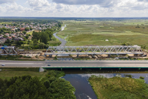 W Uhowie budują największą przeprawę podlaskiego odcinka Rail Baltica