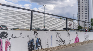 Przy Domu Modu Klif pojawił się kolorowy mural. Będzie walczyć ze smogiem