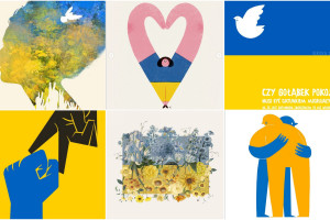 Polscy projektanci wspierają Ukrainę. Z potrzeby serca stworzyli plakaty