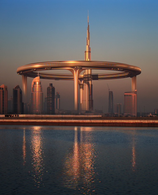 Wokół najwyższego budynku świata zaprojektowali olbrzymi pierścień
