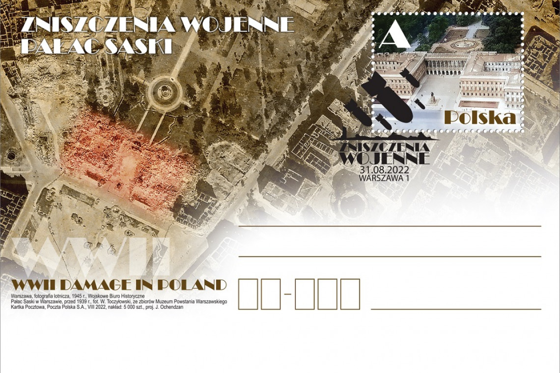 Pałac Saski na znaczku. Rusza nowa seria filatelistyczna Poczty Polskiej