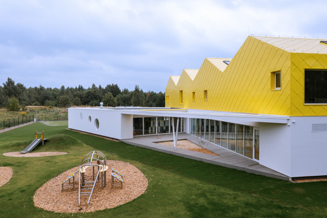 Przedszkole Kido w Aleksandrowie Łódzkim, proj. xystudio, fot. mat. prasowe xystudio Niezwykły projekt przedszkola spod kreski xystudio