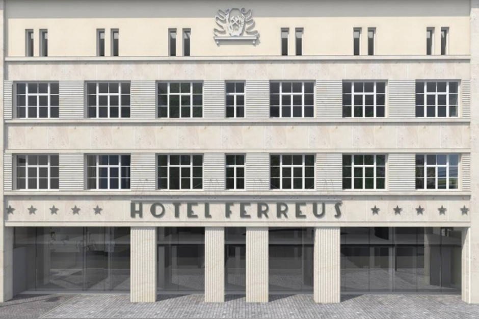 Hotel powstał w miejscu dawnej kamienicy, z której pozostawiono jedynie frontową fasadę i część tylnej oficyny. Autorem projektu całego budynku jest krakowskie biuro A.B.P. Autorskie Biuro Projektowe S.C, fot. A.B.P. Autorskie Biuro Projektowe S.C.