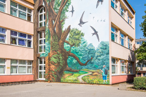 Antysmogowy mural powstał w Poznaniu. Z myślą o jerzykach