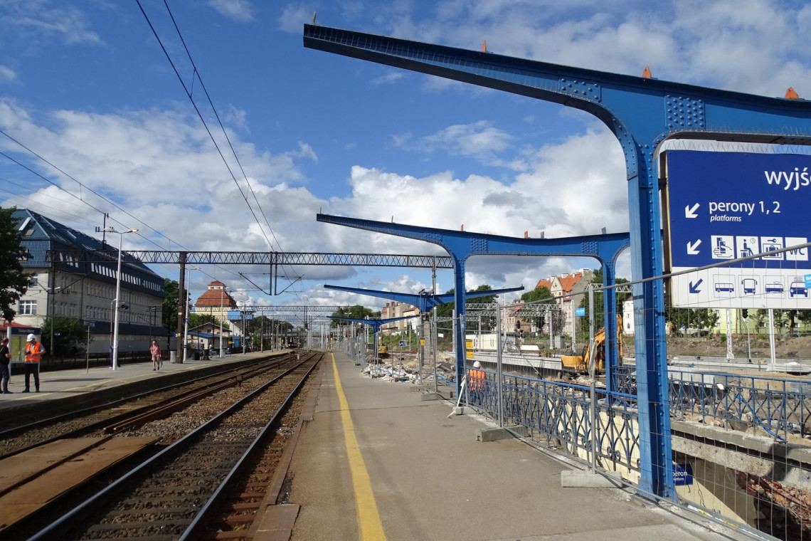 Stacja Olsztyn Główny: zaglądamy na plac budowy