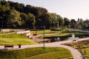 Na terenie ogrodów Opactwa Cystersów w Gdańsku deweloper stworzył park dla mieszkańców