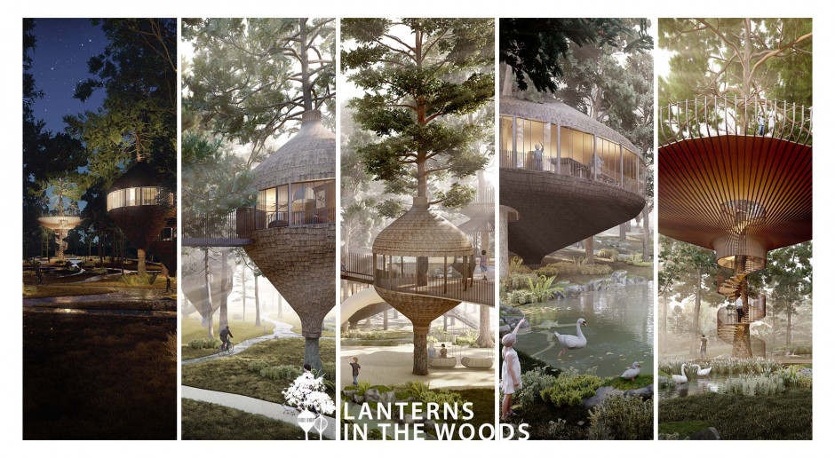 Malezyjski architekt zaprojektował domki na drzewie i wygrał konkurs Tubądzin