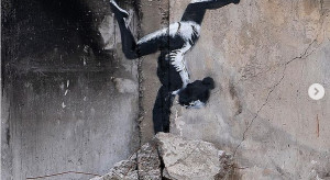 Banksy na Ukrainie. Najnowsze dzieło artysty pod Kijowem