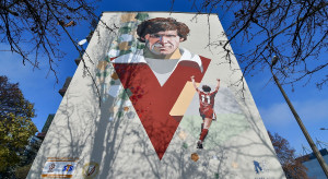 Legenda polskiej piłki na muralu w Łodzi