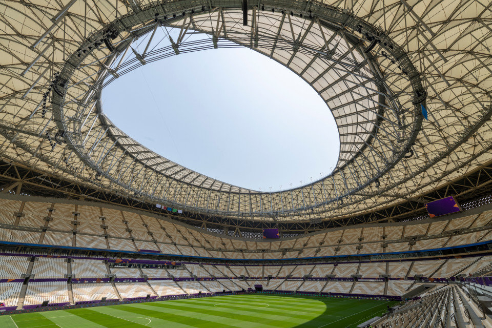 Dach kablowy na stadionie Lusail Stadium jest jednym a największych tego typu dachów na świecie, fot. Nigel Young, Foster + Partners 