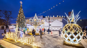 Warszawskie centrum handlowe zaskoczyło świąteczną iluminacją z... ananasem