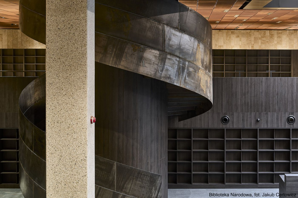 Nowe Czytelnie Biblioteki Narodowej w Warszawie laureatem w kategorii Architektura Wnętrz, fot. Jakub Certowicz
