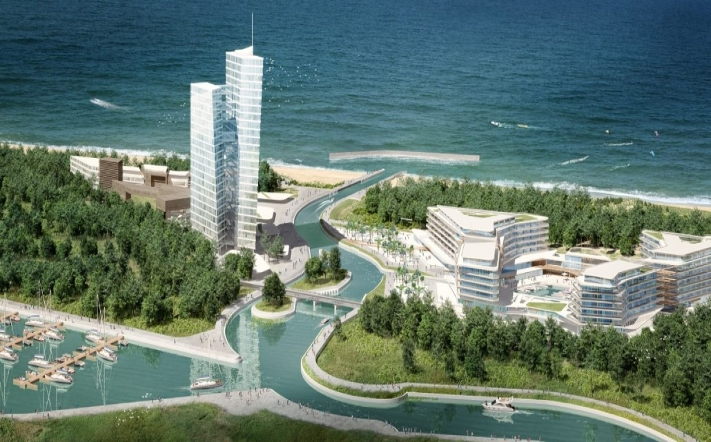 Norweski inwestor Firmus Group od kilku dobrych lat planuje stworzyć nad Bałtykiem w okolicach Mielna wybudowane od zera hipernowoczesne miasto Dune City, fot. mat. pras.