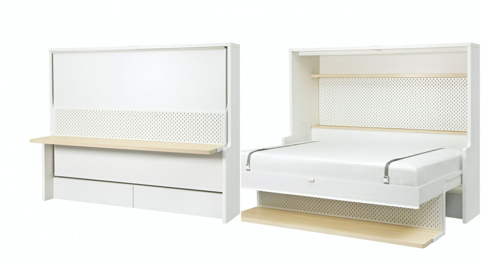 Łóżko, które zmienia się w biurko. IKEA wprowadza nowy mebel do Polski