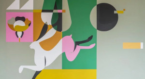 Nowym mural w Łodzi. Tym razem trafił od razu do muzeum