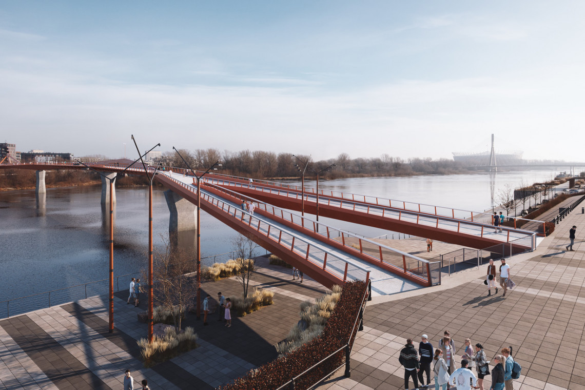 Most pieszo-rowerowy przez Wisłę. Co słychać na budowie?