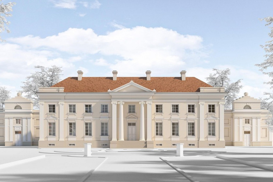 Pałac w Nawrze ma odzyskać blask już w 2026 r. Projekt parku: Artur Cebula, Anna Kunkel Architekci. Wizualizacje parku: Patrycja Novák-Zemplińska. Projekt i wizualizacje pałacu: Pracownia Architektury „Studium”, fot. Pracownia Studium via Kujawsko-Pomorskie Centrum Dziedzictwa