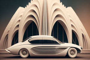 Auta od największych architektów świata według sztucznej inteligencji. Jaki pojazd stworzyłyby Gaudi i Frank Lloyd Wright?