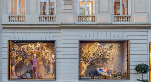 Bajkowe wnętrza i witryny butiku Diora powstały z resztek materiału